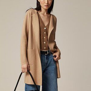 JCrew Juliette Collarless Sweater Blazer XS